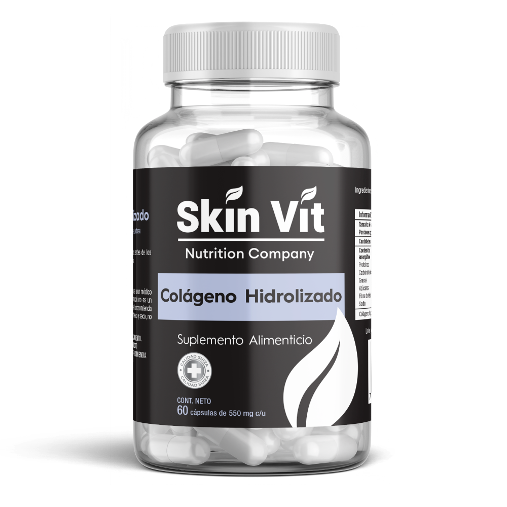Colágeno Hidrolizado Skin Vit, Súper Premium 60 Cápsulas