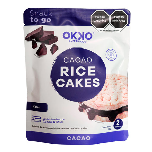 Cocoa Rice Cakes 33 G Okko Recibe Xpress