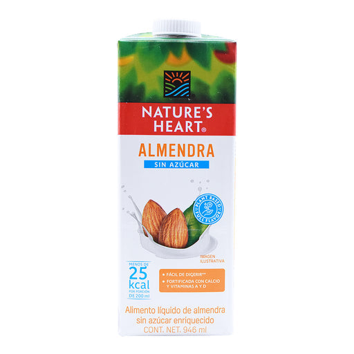 Bebida De Almendra Sin Azucar 946 Ml Nature´s Heart Recibe Xpress 3647