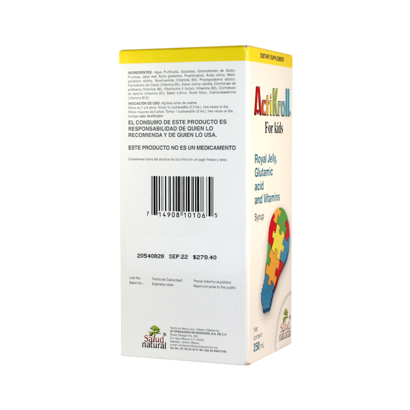 Actikroll Jarabe Para Niños 250 Ml