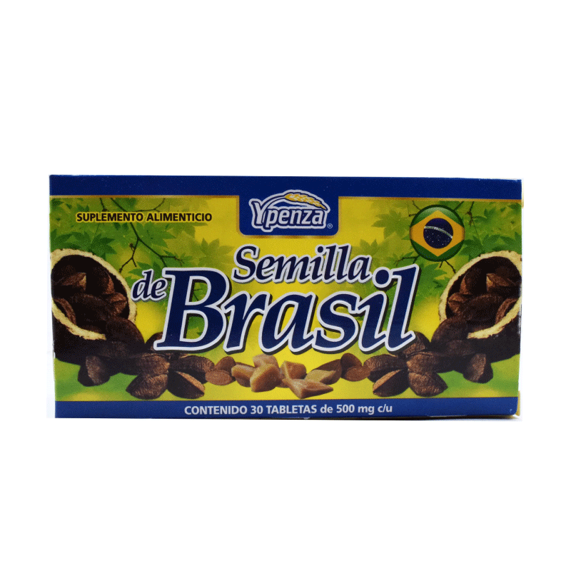 Semilla De Brasil Original Ypenza, 30 Tablets