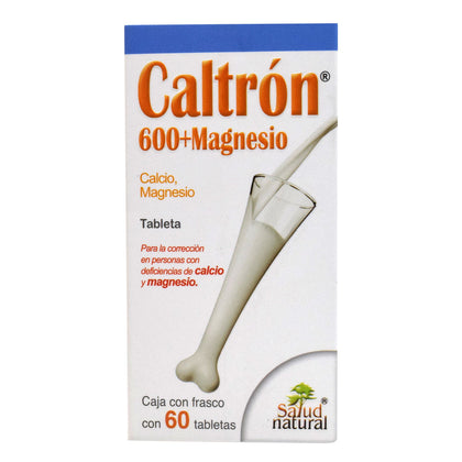 CALCIO CALTRON 600 CON MAGNESIO  SALUD NATURAL 60 TAB