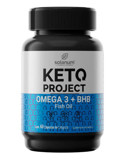 Keto Project Omega + Bhb Solanum 90 cápsulas