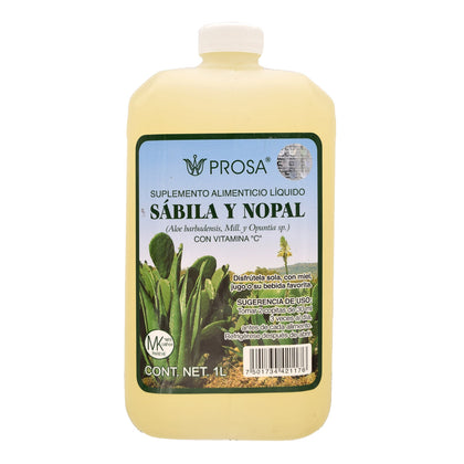 Bebida De Sabila Y Nopal 1 L Prosa