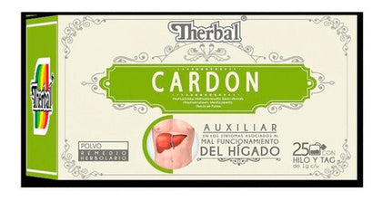 Té Cardon Remedio Herbolario Hígado 25 Sobres 60g