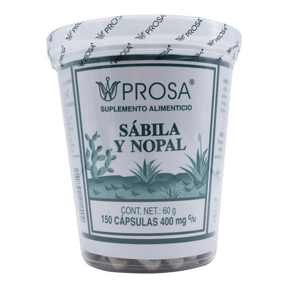 Sabila y Nopal 150 Capsulas Prosa