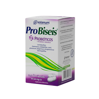 Probiseis Probióticos + Vitaminas y Minerales 60 Cápsulas