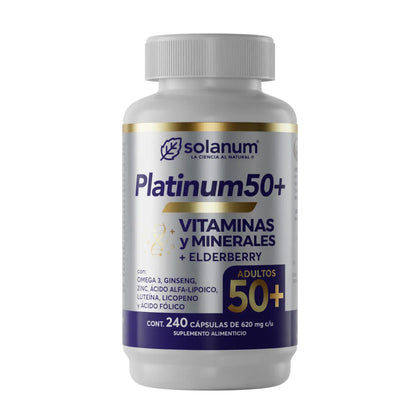 Multivitaminico Platinum 50+ Solanum 240 Cápsulas