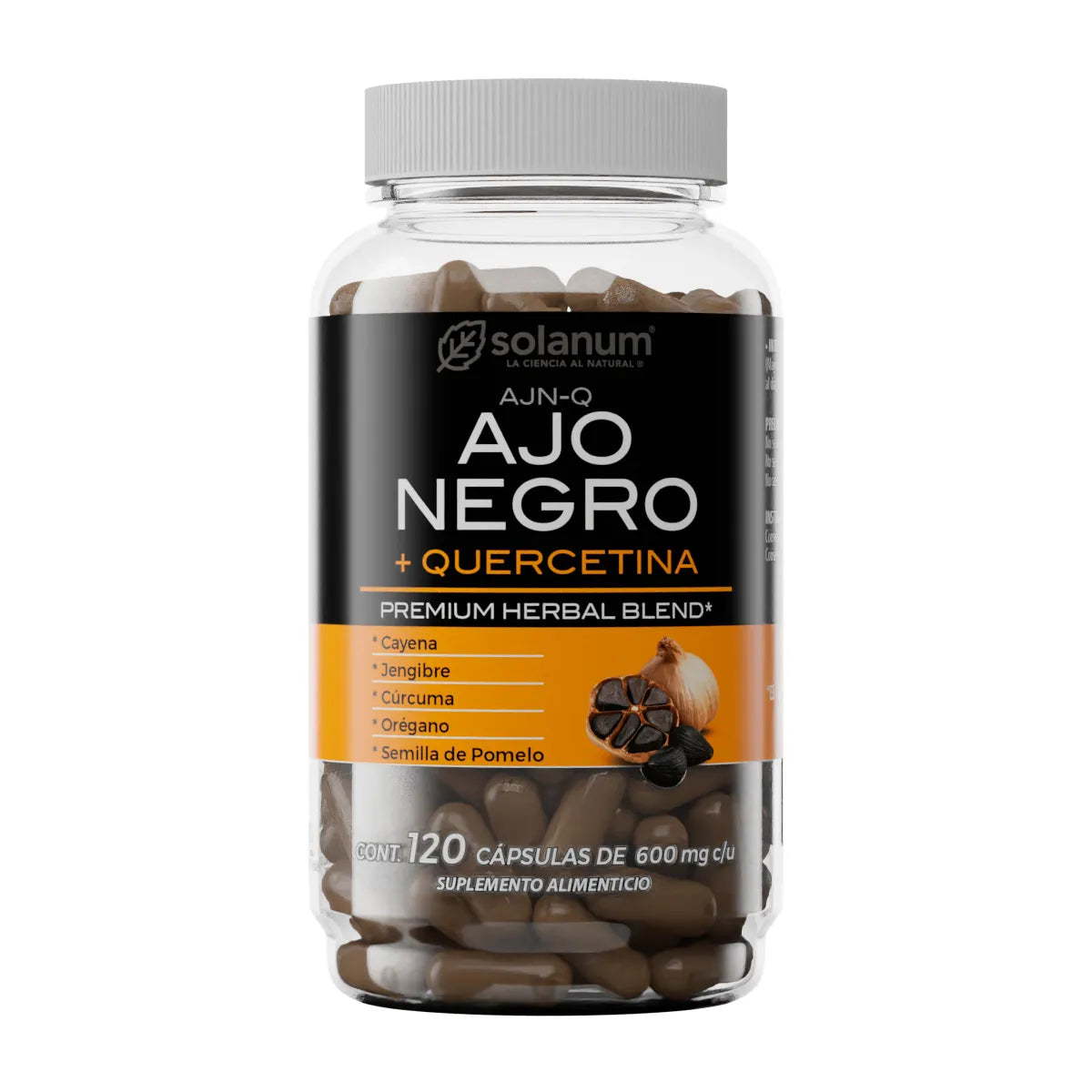 Ajo Negro + Quercetina Solanum 120 Cápsulas 600 mg