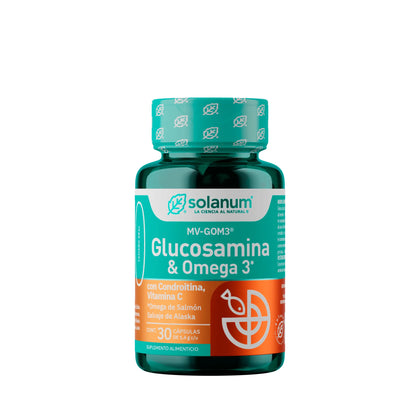 (Mv-Gom3®) Glucosamina + Omega 3 Solanum 30 Cápsulas