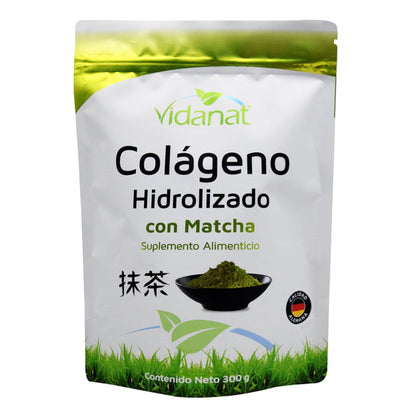 Colageno Puro Hidrolizado con Matcha Vidanat 300 g
