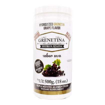 Grenetina Hidrolizada Sabor Uva 100% Natural 500g Pretty Bee