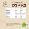 Vitamina D3 y K2 Raíces Zen Súper Premium