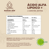 Ácido Alfa Lipoico+ L-Carnitina y Biotina Super Premium Raíces Zen 120 Cápsulas