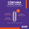Curcuma Jengibre Moringa Flow Puro Premium 90 Cápsulas