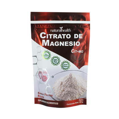 Citrato de Magnesio Natural Health Sabor Frutos Rojos 150 g