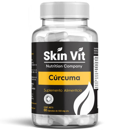 Cúrcuma Skin Vit Nutrition Company 60 Cápsulas de 550mg