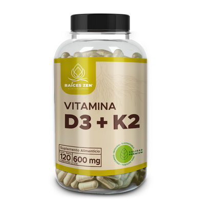 Vitamina D3 + K2 Raíces Zen