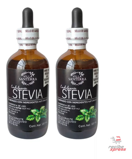 2-pack Stevia Liquida Villa Santerra 120 mL