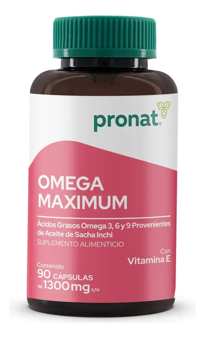 Omega Maximum 3, 6, 9 Sacha Inchi Pronat 60 Cápsulas