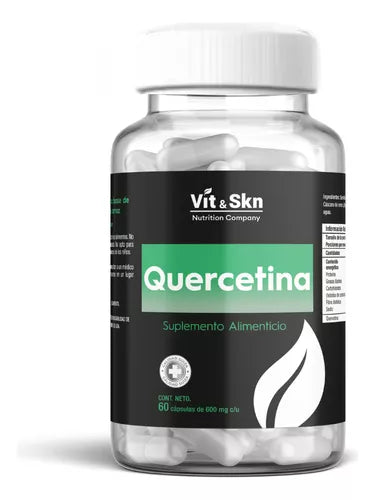 Quercetina Súper Premium Vit & Skn Nutrition Company 60 Cápsulas