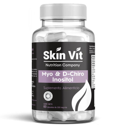 MYO & D-Chiro Inositol Skin Vit Nutrition Company 60 Cápsulas de 550mg