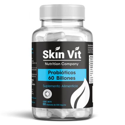 Probióticos Skin Vit Nutrition Company 60 Cápsulas de 550mg