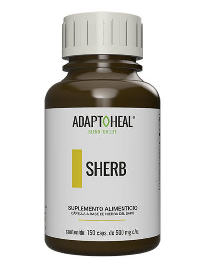 SHERB con Hierba de Sapo Premium  Adaptoheal 150 Caps 500 mg
