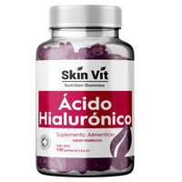 Ácido Hialurónico Skin Vit Company sabor Frambuesa 100 Gomitas 2.8 g