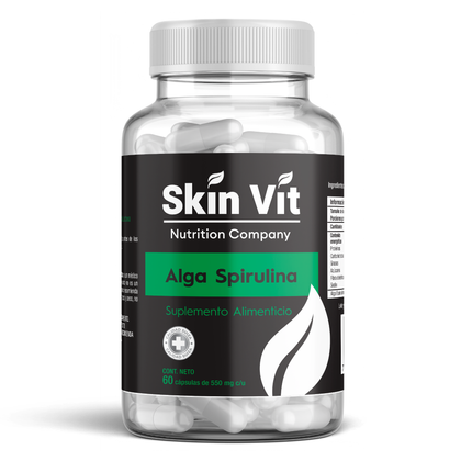 Alga Spirulina Skin Vit 60 Cápsulas de 550 mg