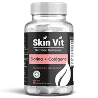 Biotina + Colágeno Skin Vit Nutrition Company 60 Cápsulas de 550mg