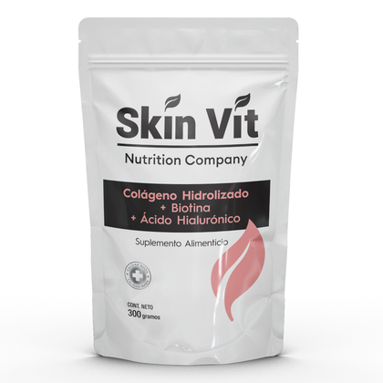 Colágeno Hidrolizado Biotina Acido Hialurónico 300 G Skin Vit