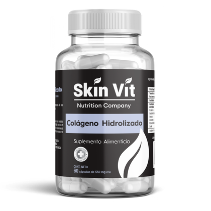 Colágeno Hidrolizado Skin Vit, Súper Premium 60 Cápsulas