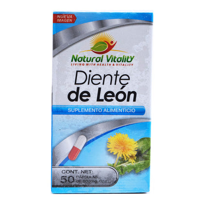 Diente De Leon 50 Capsulas Natural Vitality