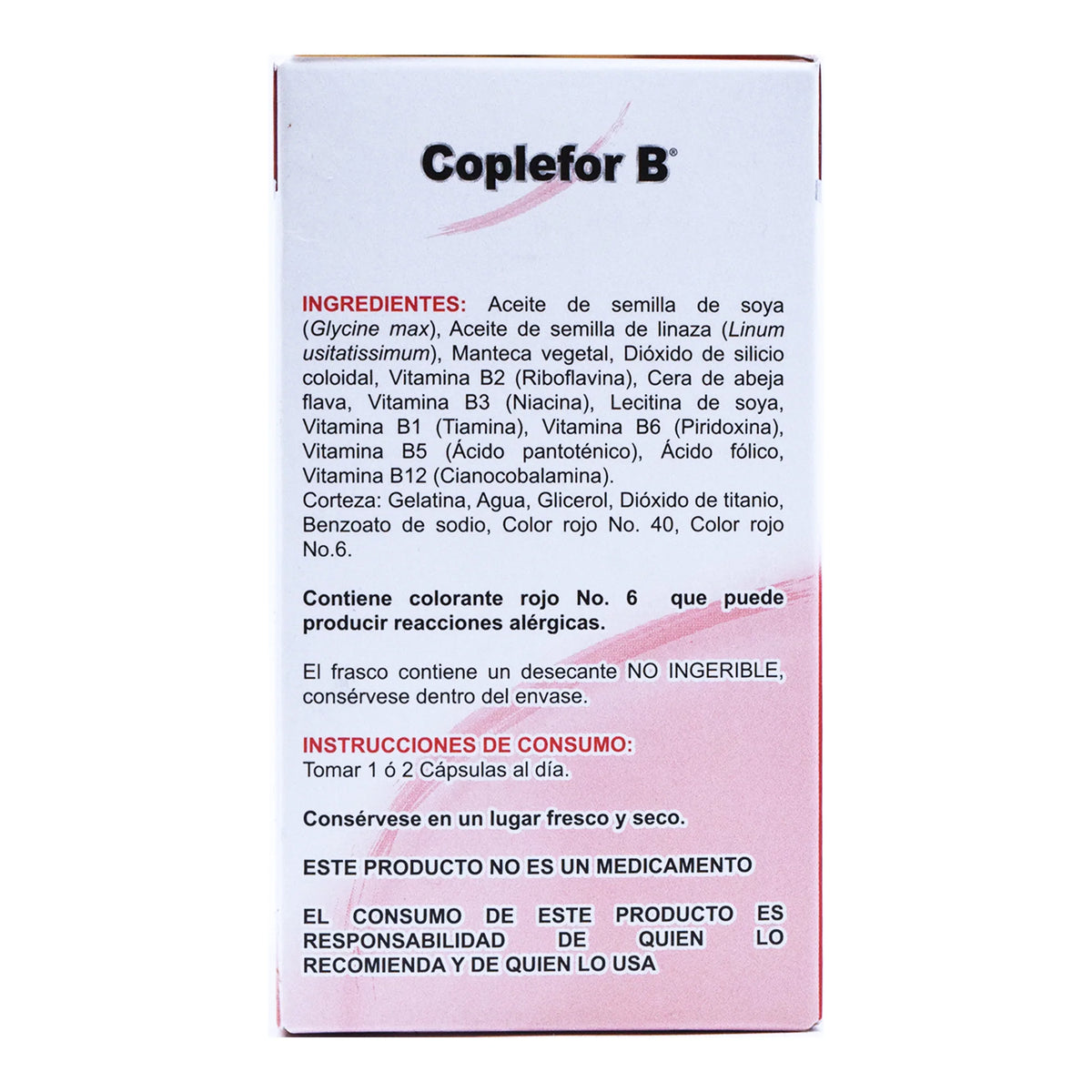 Complejo B Coplefor B Vitaminas CMD 50 Cápsulas Recibe Xpress