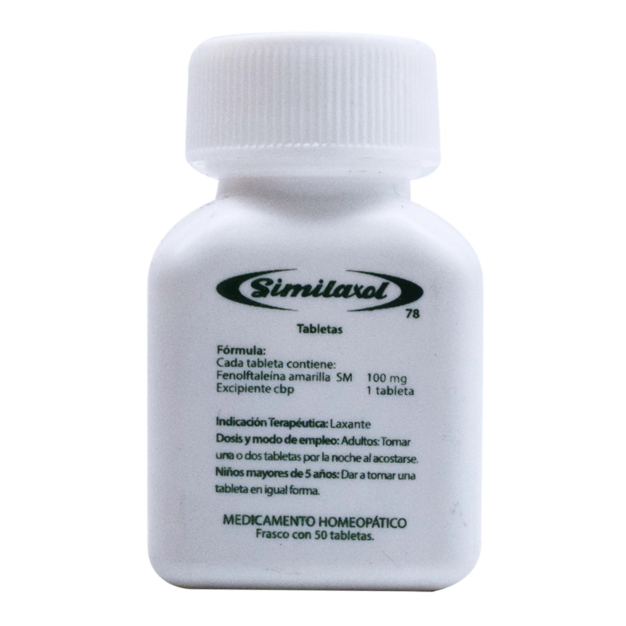 Similaxol 50 Tab Homeopatico Contra Estreñimiento