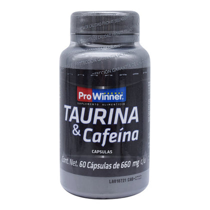 Taurina Y Cafeina 30 Capsulas Prowinner