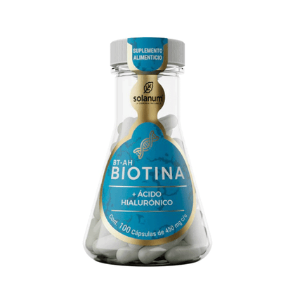 Biotina + Ácido Hialurónico Solanum 100 Cápsulas 450 g