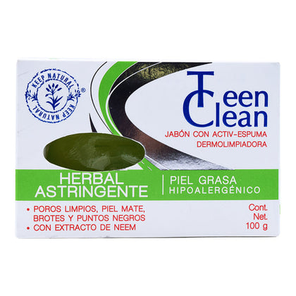 Jabon Herbal Astringente Teen Clean 100 G Keep Natural