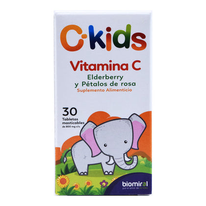 C-Kids Vim C 30 Tabletas Masticables Biomiral