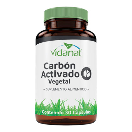 Carbon Activado Vegetal 30 Capsulas Vidanat