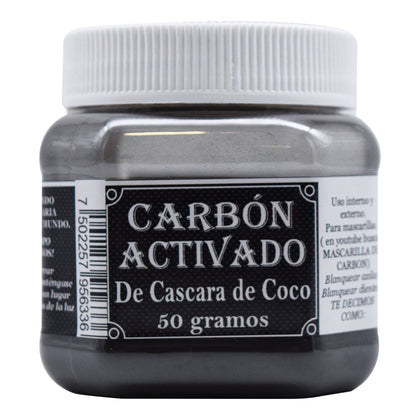 Carbon Activado De Coco 50 G La Herbonaturista