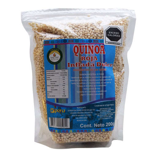 Quinoa Inflada Dulce 200 G De Los Andes