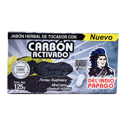 Jabon Neutro Con Carbon Activado 120 G Del Indio Papago