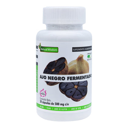 Ajo Negro 30 Capsulas Natural Wisdom