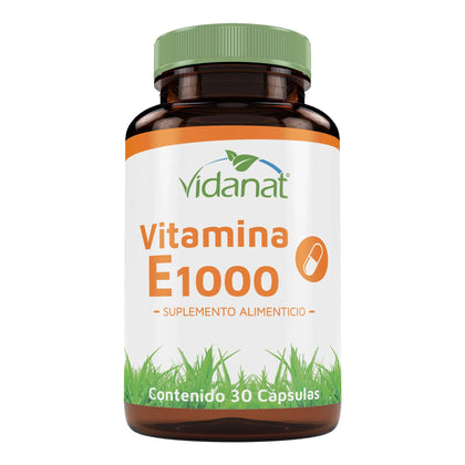 Vitamina E 1000 30 Cápsulas - Vidanat