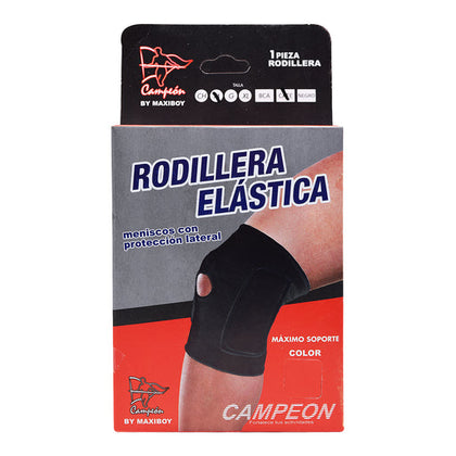 Rodillera Elastica Menisco Con Proteccion Campeon
