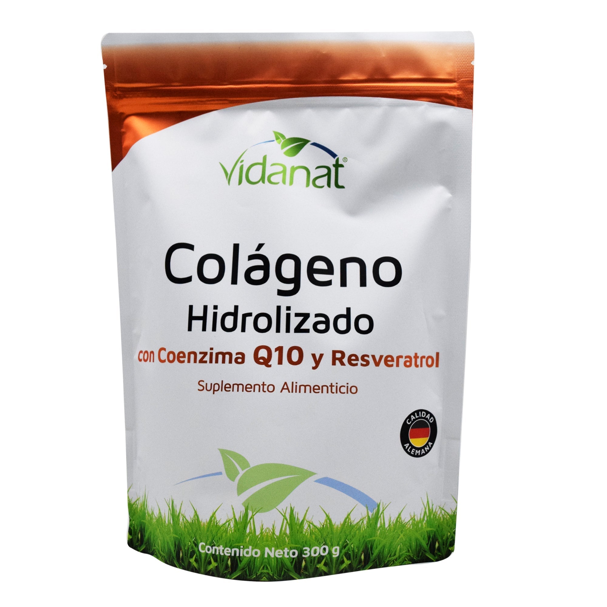 Colageno Hidrolizado Con Coenzima Q10 Y Resveratrol 300G Vidanat Vitaminas