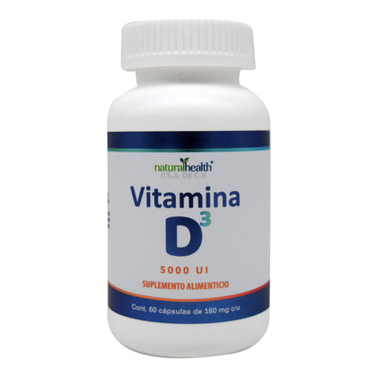 Viitamina D3 5000 U 60 Capsulas Natural Health