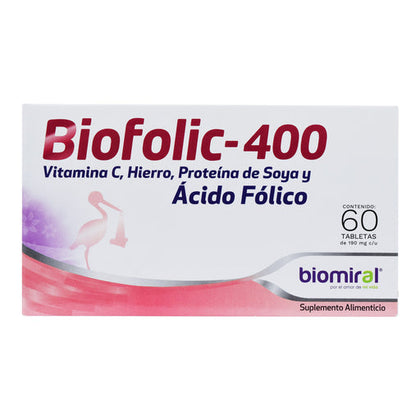 Acido Folico 60 Tabletas Biomiral